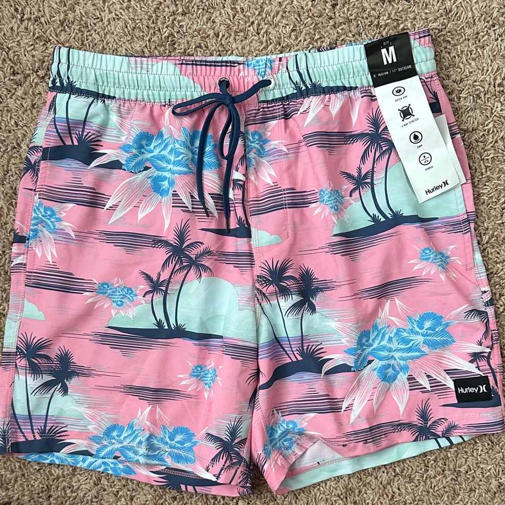 Hurley Tropical Pink and Blue Board Shorts